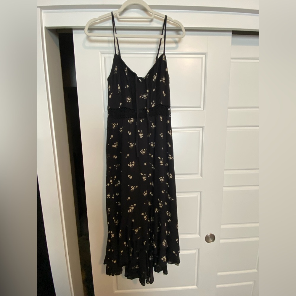 Abercrombie & Fitch black floral summer dress